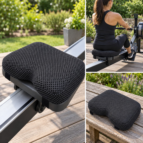 Rowing machine seat cushion - machine, 4d